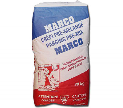 Crépi pré-mélangé